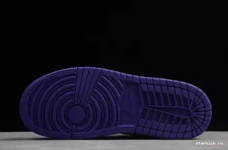 Air Purple' High OG 1 Retro 555088-501 Kids 'Court  555088-501 Kid Jordan 0515